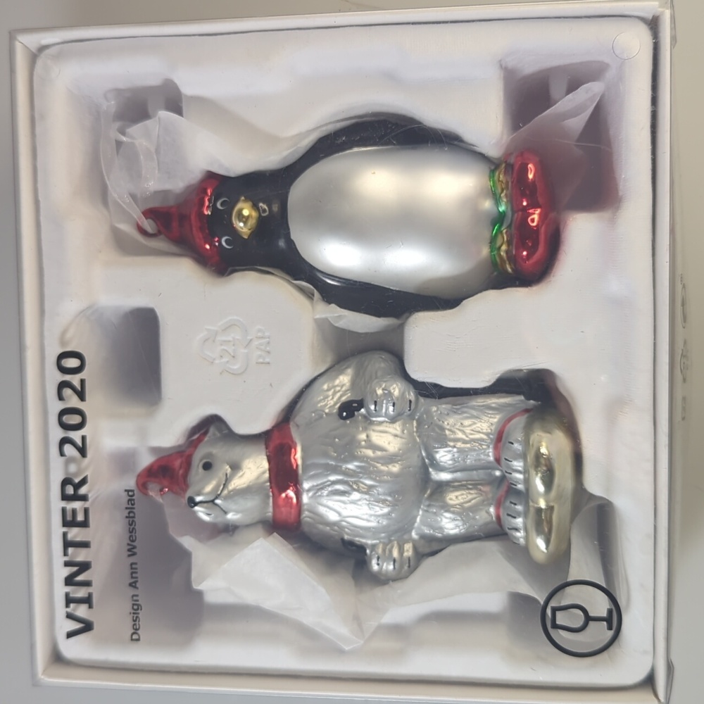 Ikea Vinter 2020 Christmas Ornaments Bear Penguin